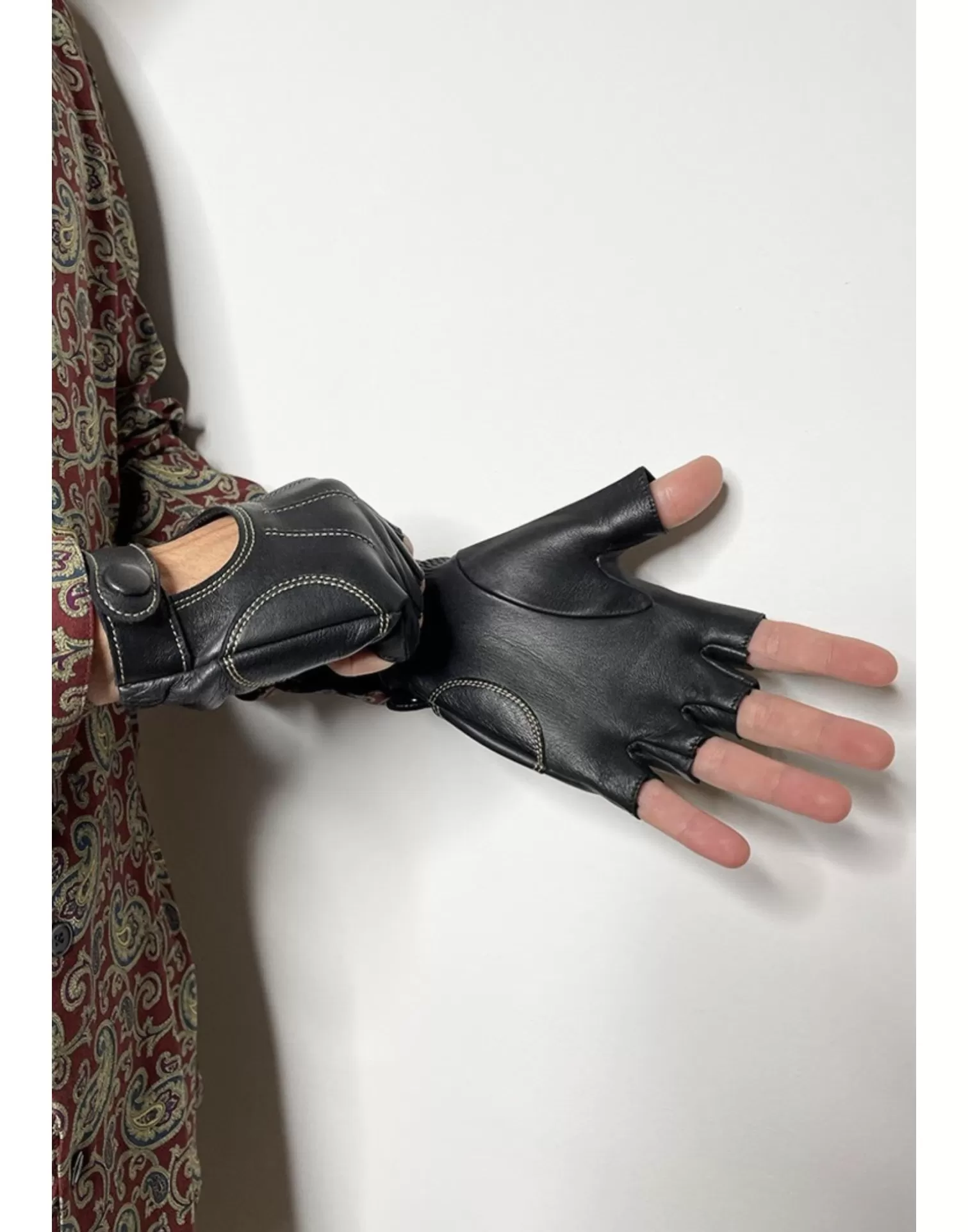 	Agnelle Motorcycle & Bike Gloves | Liam Dc Noir/Ecru