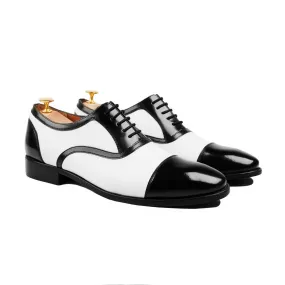 ALCAPONE - FUSION OF WHITE CALF AND PATENT OXFORD