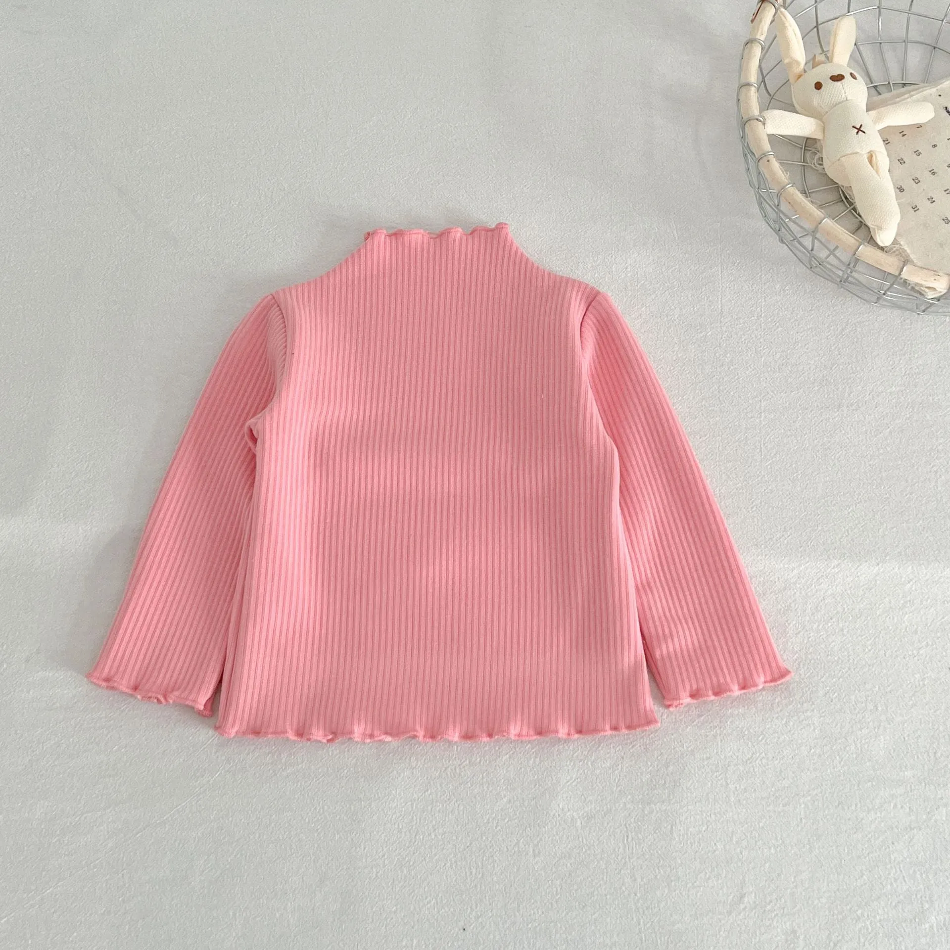 Baby Kid Girls Solid Color Tops Wholesale 231130138