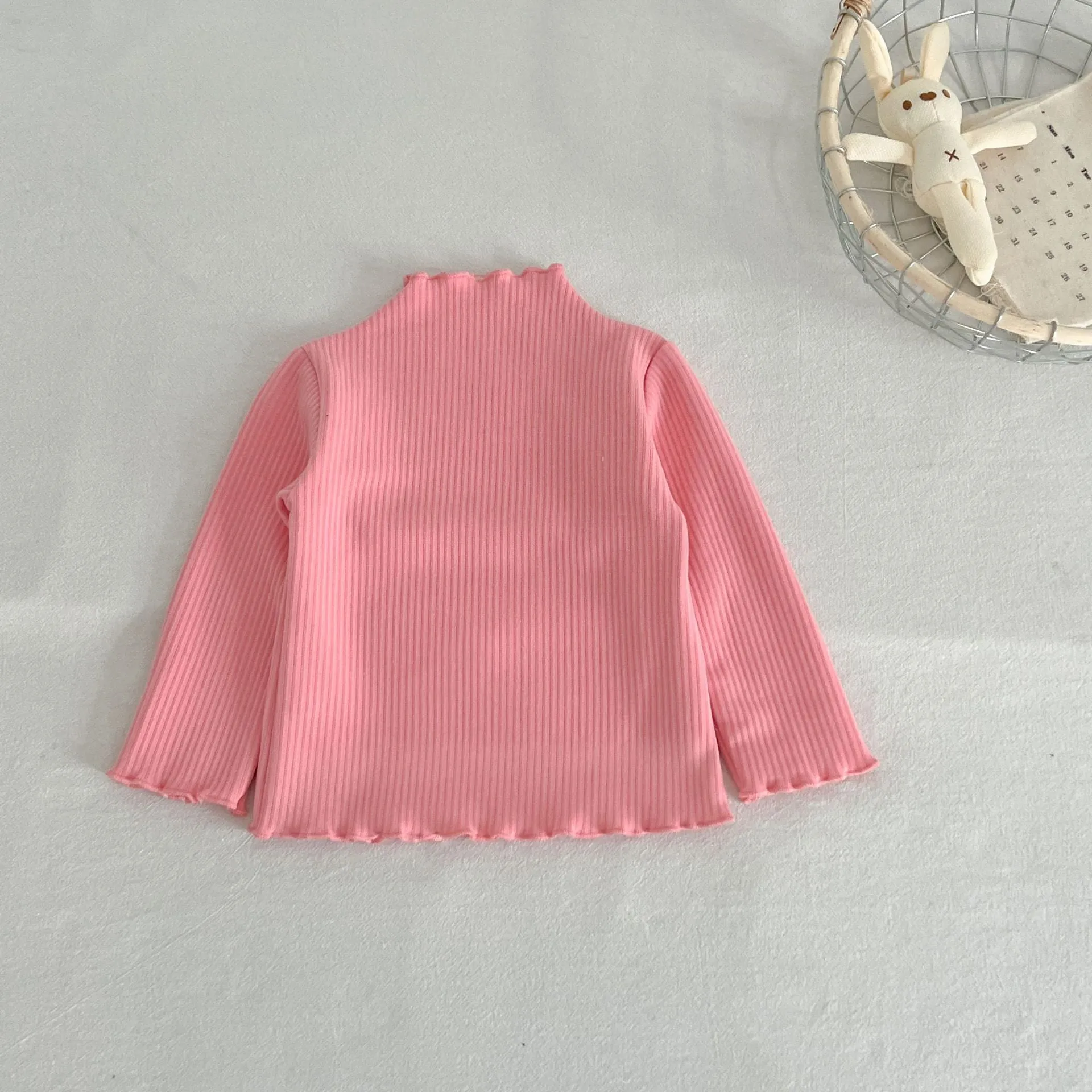 Baby Kid Girls Solid Color Tops Wholesale 231130138