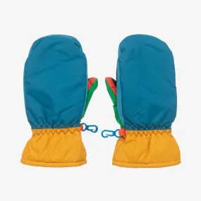 Blue & Yellow Colourblock Snow Mittens