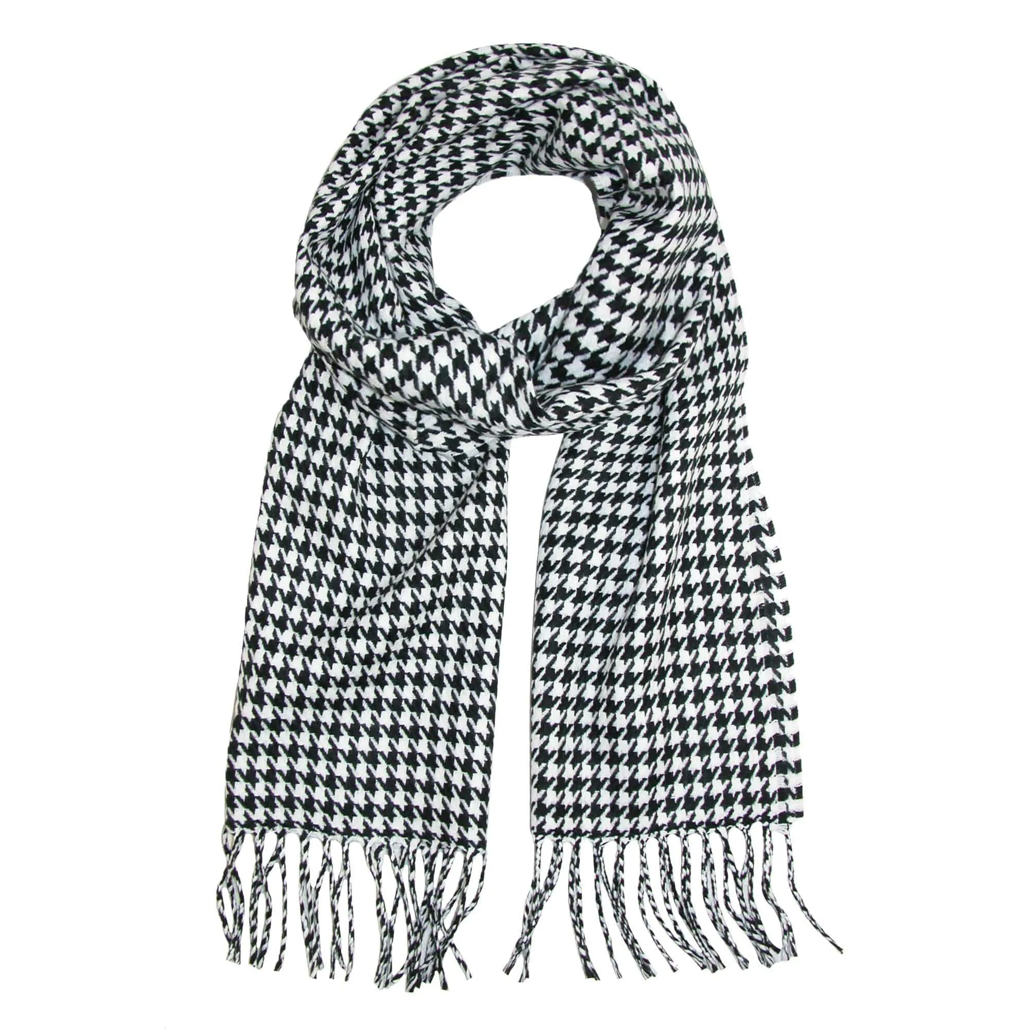 David & Young Softer Than Cashmere Houndstooth Winter Scarf