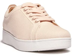 FitFlop Rally Canvas Womens Lace Up Casual Trainer