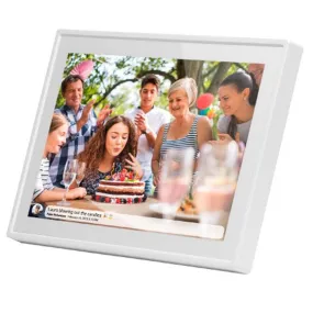 Frameo 10.1 Smart WiFi Digital Photo Video Frame White