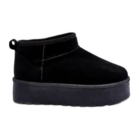 Inna Suede Snow Boots On Black Corcoran Platform