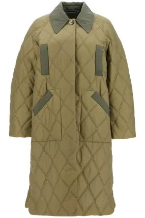 long quilted padded coat F9206 KALAMATA