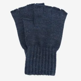 Mens Blue Fingerless Gloves