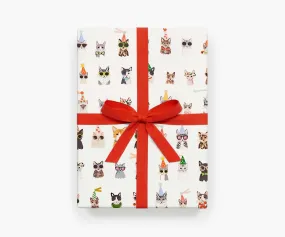 Party Cats Wrapping Sheets - Roll of 3