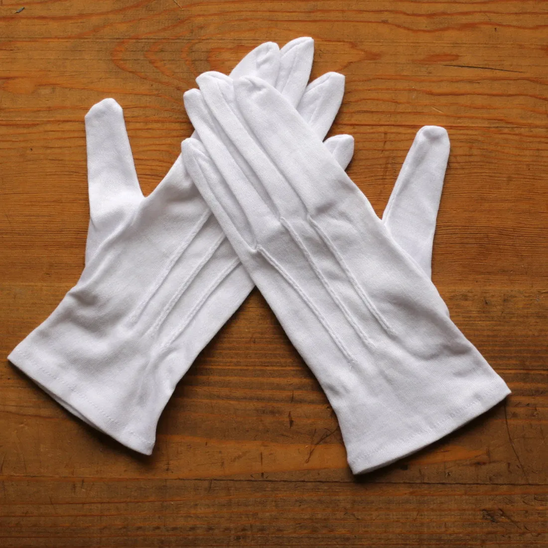 White Cotton Dress Gloves