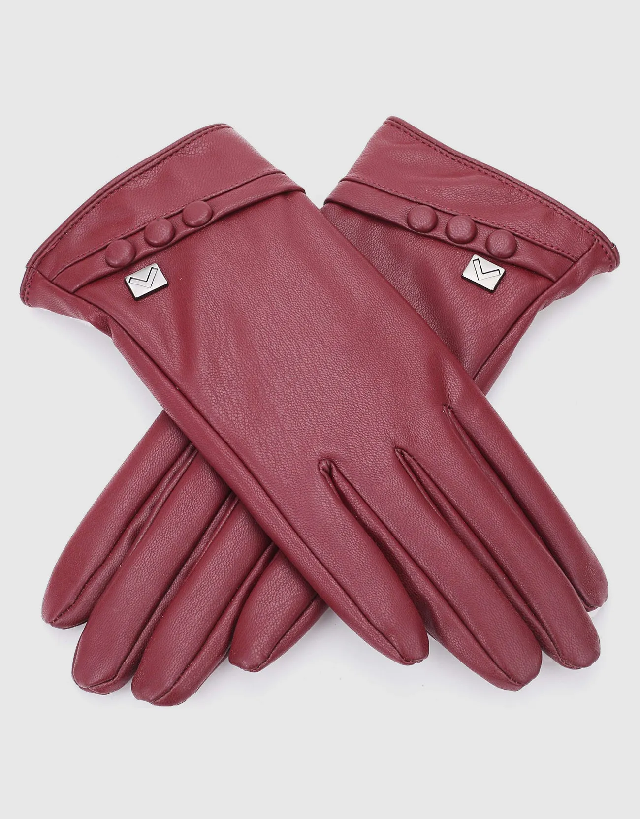 Women's  Touchscreen Three Button Winter Gloves